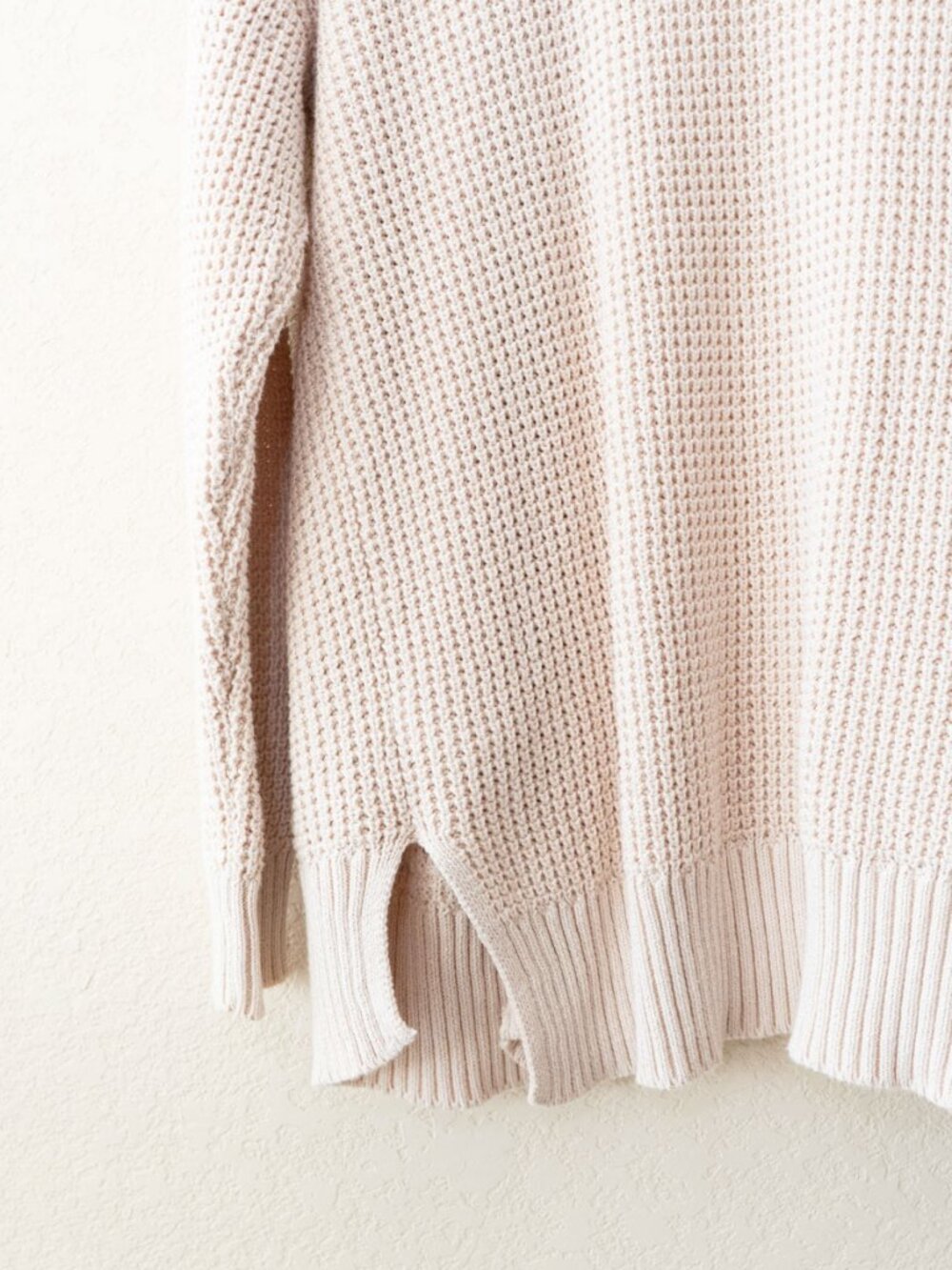 Universal Thread Beige Open Knit Cardigan Medium Cotton Open Front Pocket Sweate - Picture 13 of 14